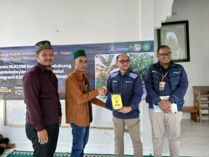 PT Inalum Bina Kelompok Tani Al-Itqan Batu Bara untuk Kemandirian Usaha Pertanian