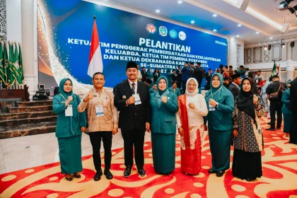 Ketua TP PKK Batu Bara Ny. Henny Resmi Dilantik oleh Ketua TP PKK Sumut