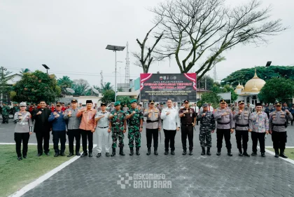 Jelang Hari Raya Idul Fitri, Polres dan Pemkab Batu Bara Gelar Apel Pasukan Operasi Ketupat Toba