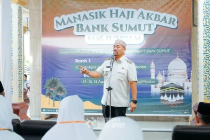 Bupati Batu Bara Lepas 84 Peserta Manasik Bank Sumut