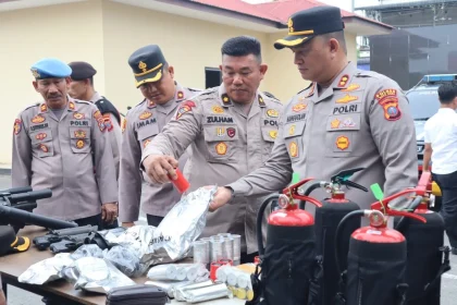 Polres Batu Bara Cek Kesiapan Personel Dalmas Jelang May Day 2025